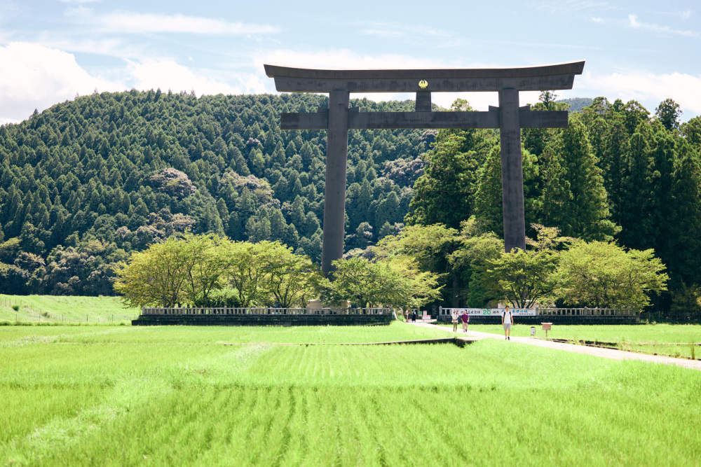 とにかく大きくて、大、大、大迫力の大鳥居。