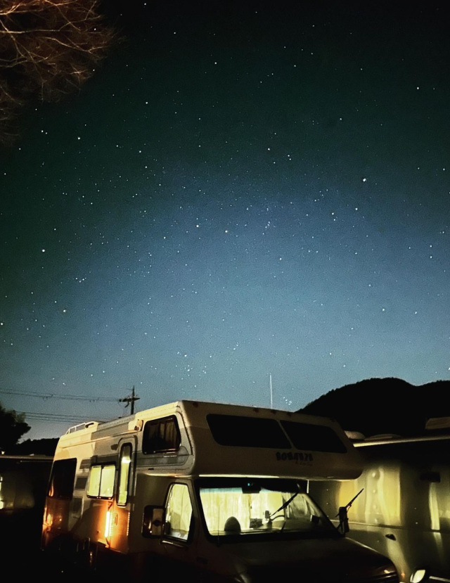 星空が綺麗。ホタル鑑賞もできます。