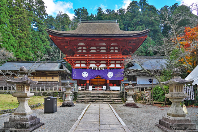 国宝の神社まで歩いて2分