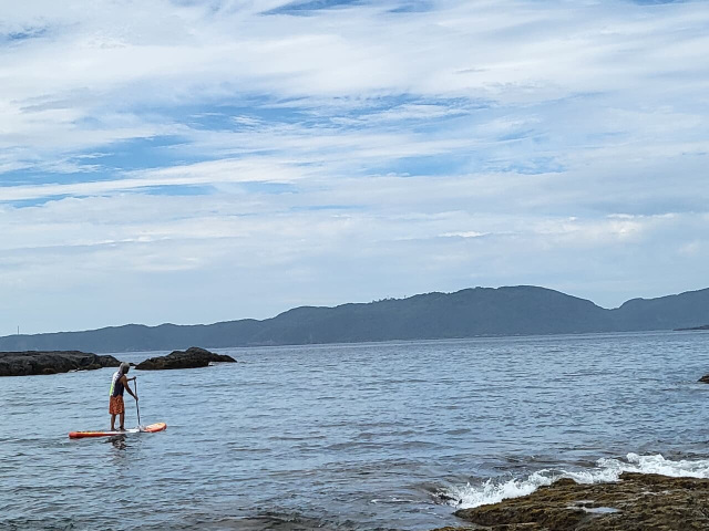 目の前が海！