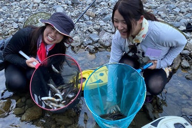 アユ・アマゴ釣り体験、初心者教室／砂子　幸輝